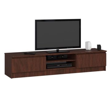 TV staliukas RTV K120, tamsiai rudos spalvos