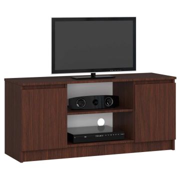 TV staliukas RTV K120, tamsiai rudos spalvos