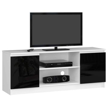 TV staliukas RTV K120, baltos/juodos spalvos