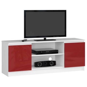 TV staliukas RTV K120, baltos/raudonos spalvos