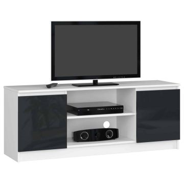 TV staliukas RTV K120, baltos/juodos spalvos