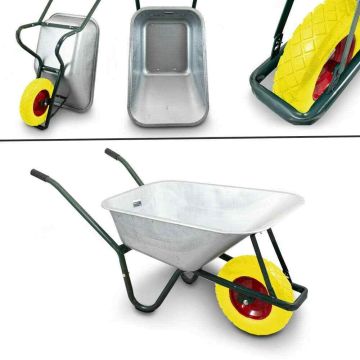 Sodo karutis 100 L talpos iš PVC, iki 250 kg., baltas/geltonas