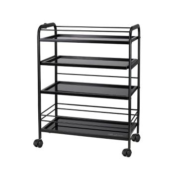 Tattoo equipment storage system ASYSTOR PRO INK 1015, 4 shelves, Black
