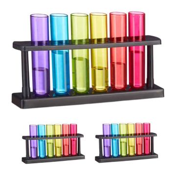 Taurių rinkinys Relaxdays 10048274.0, 18 vnt., 40 ml, 23,5 × 13 × 4 cm