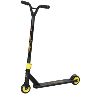 Triukinis paspirtukas Homcom 68x47,2x86cm., juodos/geltonos spalvos
