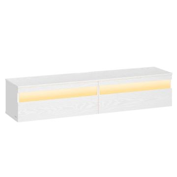 Televizoriaus spintelė VASAGLE LTV133B02, sieninė, Balta, 147 × 35 × 30 cm