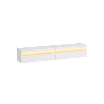 Televizoriaus spintelė VASAGLE LTV133B02, sieninė, Balta, 178 × 35 × 30 cm