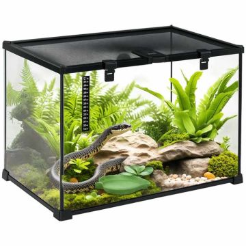 Террариум PawHut 50x30x35см, черного цвета