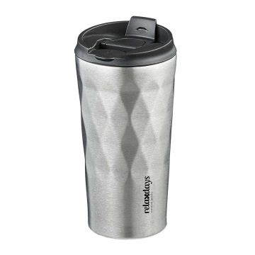 Termosinis kelioninis puodelis Relaxdays, 350 ml, Ø 8,5 × 17 cm