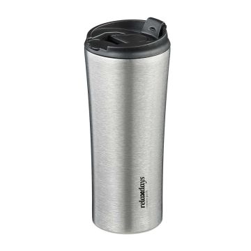 Termosinis kelioninis puodelis Relaxdays, 400 ml, Ø 8,5 × 20 cm