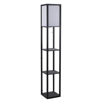 Торшер Homcom 26x26x160см, черно-белого цвета