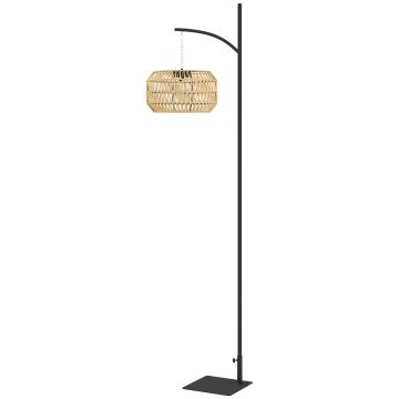 Toršėras su saulės baterija Outsunny 44x44x178cm., juodos/smėlio spalvos