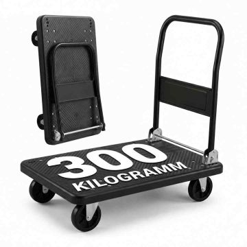 Transportavimo vežimėlis Relaxdays 10053452_46, XL platforma, 300 kg, 86 × 91 × 61 cm