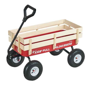 Детская тяговая тележка VEVOR TC4201A, Красный, 102 × 52 × 53 см