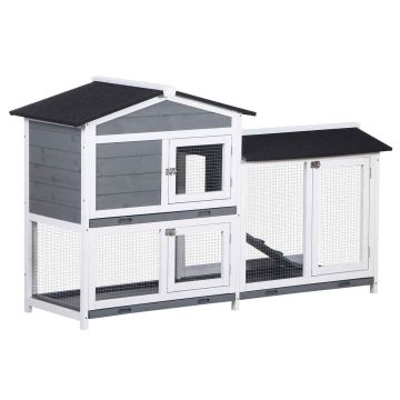 Rabbit cage, 2 levels, 157.4 × 93.5 × 53 cm