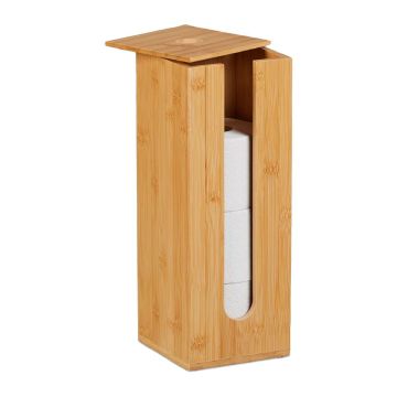 Tualetinio popieriaus laikiklis Relaxdays 10050610.0, 4 ritinėliai, 15 × 40,5 × 15 cm