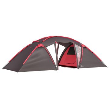 Tunnel tent, 6 people, 2 bedrooms, 615 × 235 × 195 cm