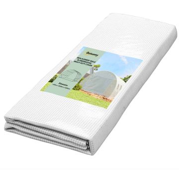 Tunnel greenhouse cover, White, 400 × 300 × 200 cm