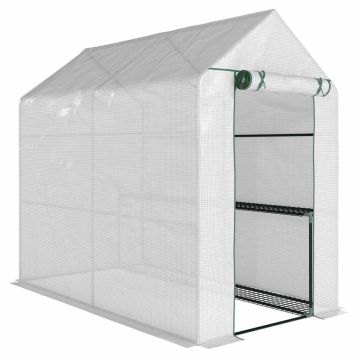 Tunnel greenhouse, 4 shelves, 120 × 186 × 190 cm