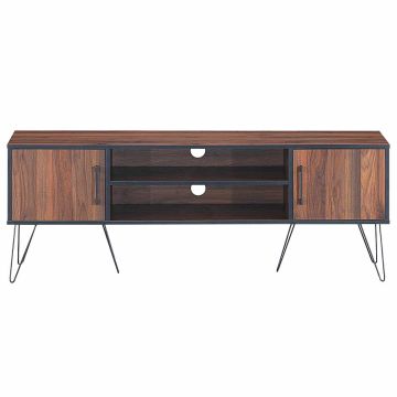 TV staliukas, 2 spintelės, 2 lentynos, Ruda, 149,86 × 39,37 × 55,88 cm