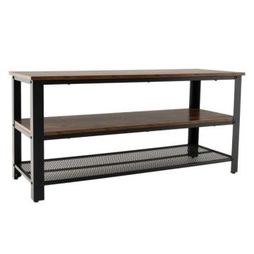 TV staliukas, 3 pakopų, Ruda, 110 × 52 × 42 cm