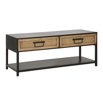 TV staliukas Hanoi, 2 stalčiai, įvairiaspalvis, 95 × 38 × 38 cm