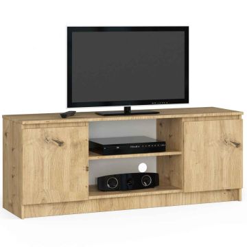 Тумба под ТВ RTV K140 2D 1P, 2 дверцы, коричневая, 140 × 55 × 40 см
