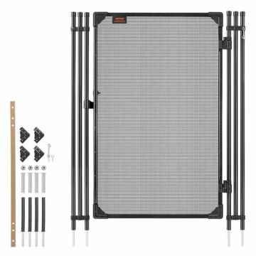 Fence gate VEVOR NLPFRG1, Black, 120 × 75 cm