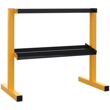 Hantelių stovas Sportnow 92,5x50,5x80,5cm., geltonos/juodos spalvos