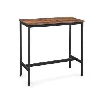 Baro stalas 100 x 40 x 90 cm., ruda/juoda