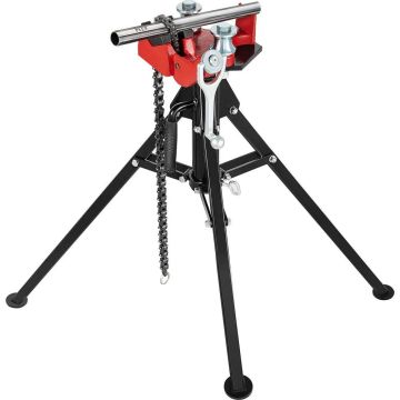 Trikojis vamzdžių grandininis spaustuvas, 1/8"-5" skersmuo, 92,5 cm, plieninės kojelės