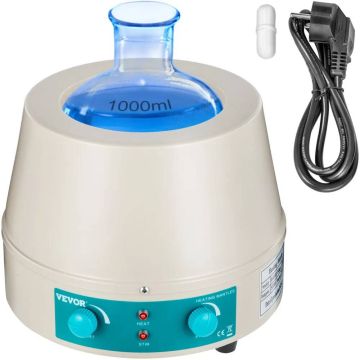 1000 ml magnetinis maišiklis su 350 W šildymo gaubtu ir skaitmeniniu ekranu
