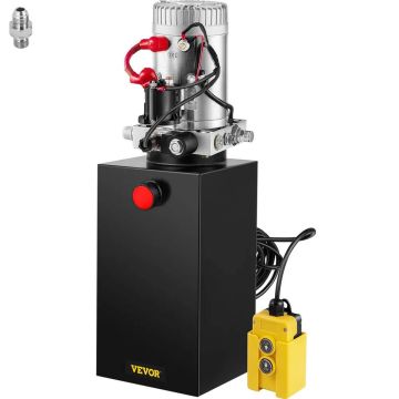 Viengubo veikimo hidraulinis siurblys 9,5 L 12V priekabos remontui