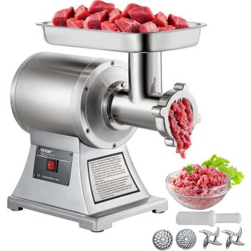 Komercinis nerūdijančio plieno mėsmalės peilis, 8500 W, 204,1 kg, dešrelių kimšimui
