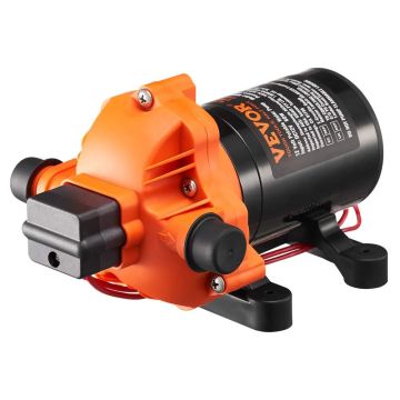 12 V diafragminis vandens siurblys, 1,8 GPM, 3 kamerų, su slėgio jungikliu, 12,7 mm anga