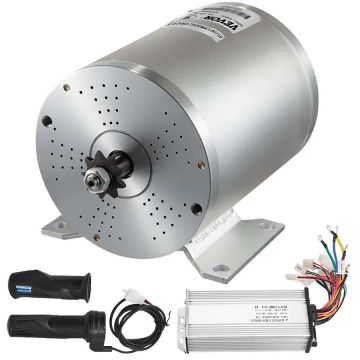 Mophorn 1800W 48V bešepetis nuolatinės srovės variklis su greičio reguliatoriumi ir droselio rankenėle