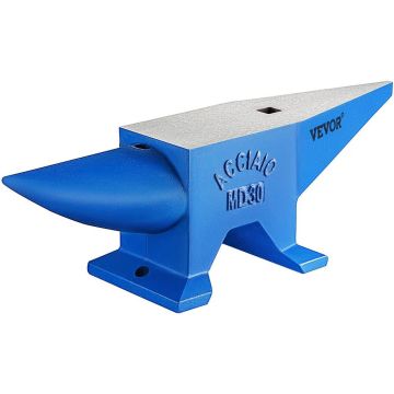 Moforno plieninis kalvio priekalas, 30 kg, apvalus ragas, hardy hole