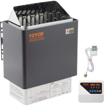Elektrinė sauso šildymo pirties krosnelė nerūdijančio plieno 9 kW