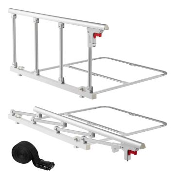 Reguliuojamas metalinis lovos turėklas 97 cm su tvirtinimu