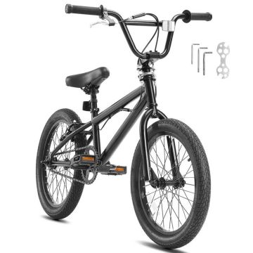 Велосипед BMX 18 дюймов, фристайл, рама из высокопрочной стали.
