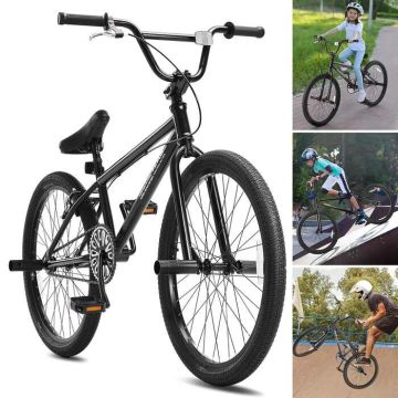 Велосипед BMX 24 дюйма, гоночный, рама из высокопрочной стали, универсальный