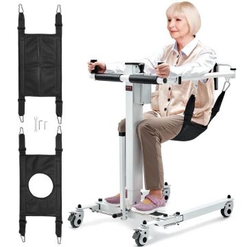 Elektrinė pacientų perkėlimo kėdė su sulankstomu keltuvu, 99,8 kg