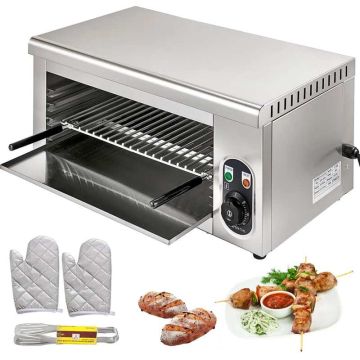 Salamander elektrinis nerūdijančio plieno raclette grilis, 2000 W, 50–300 ℃