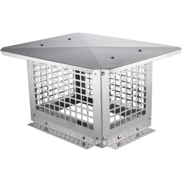 Kamino gaubtelis 330x229 mm, 304 nerūdijančio plieno, sidabro spalvos