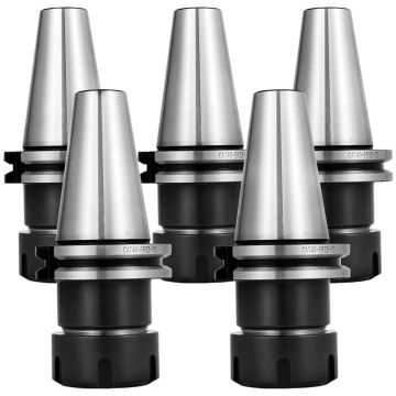 5 dalių užspaudžiamųjų griebtuvų rinkinys CAT40 ER32 CNC staklėms