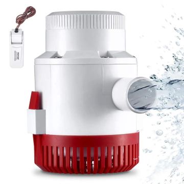 Triumo automatinis panardinamasis siurblys 12V, 3000 GPH, 1,6 colio išleidimo angos
