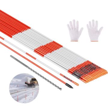 Važiuojamosios dalies žymekliai, 122 cm, stiklo pluošto, 500 vnt., atšvaitai