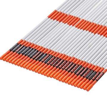 Stiklo pluošto oranžiniai važiuojamosios dalies žymekliai, 122 cm, 100 vnt.