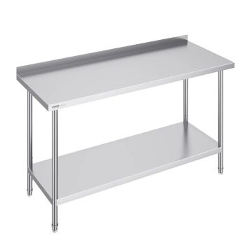 Nerūdijančio plieno darbo stalas, 24x60x36 colių, reguliuojamas aukštis