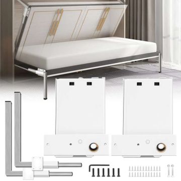 Комплект пружинного механизма Murphy Wall Spring для поддержки двуспальной кровати (горизонтальный), белый.